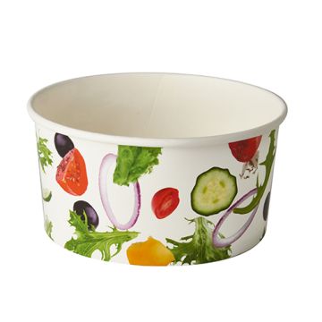 Bols à salade, carton "To Go" 1 l Ø 15 cm · 7,5 cm "Salad"