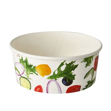 Bols à salade, carton "To Go" 750 ml Ø 15 cm · 6 cm "Salad"