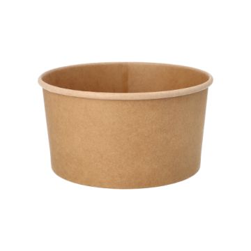 Saladiers, à emporter, carton rond 1000 ml,  marron