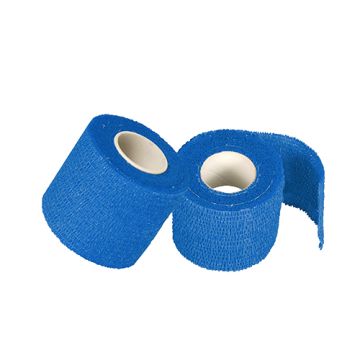 Pansement, autoadhésif 5 m x 5 cm bleu