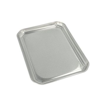 Plat de service, en aluminium rectangulaire 35 cm x 26 cm