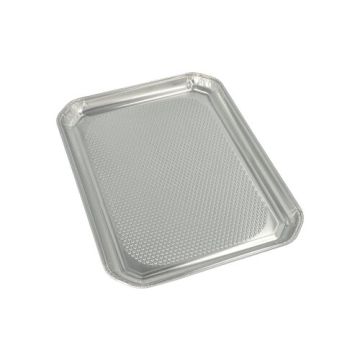 Plat de service, en aluminium rectangulaire 35 cm x 26 cm