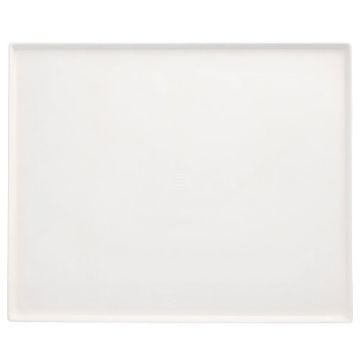 Plateaux de service, en canne à sucre "pure" rectangulaire 26,5 cm x 32,5 cm x 1 cm blanc "Cella"