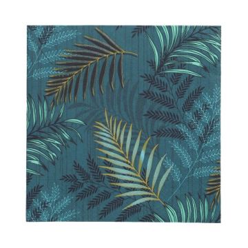 Serviettes, 3 plis pliage 1/4 33 cm x 33 cm "Jungle Leaves"