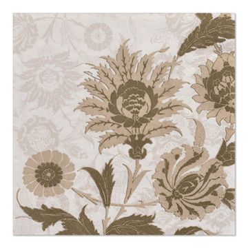 Serviettes, 3 plis pliage 1/4 33 cm x 33 cm "Natural Flowers"