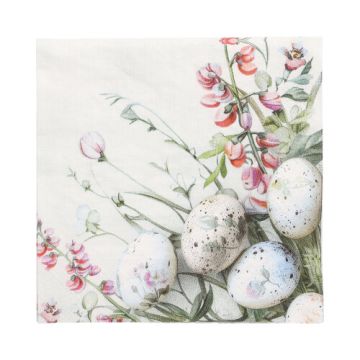 Serviettes, 3 plis pliage 1/4 33 cm x 33 cm "Pastell Eggs"