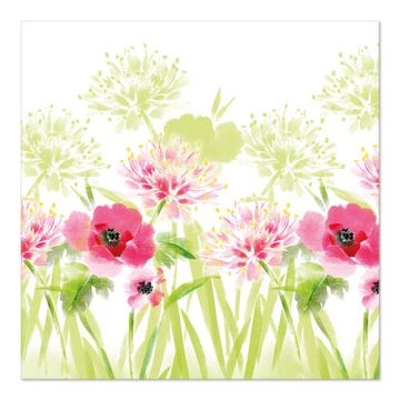 Serviettes, 3 plis pliage 1/4 33 cm x 33 cm "Summer Breeze"