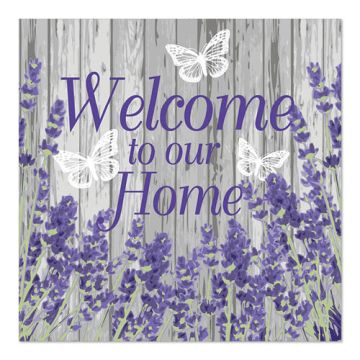 Serviettes, 3 plis pliage 1/4 33 cm x 33 cm "Welcome"