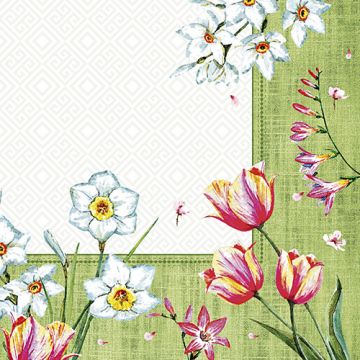 Serviettes, 3 plis pliage 1/4 40 cm x 40 cm "Florentina"