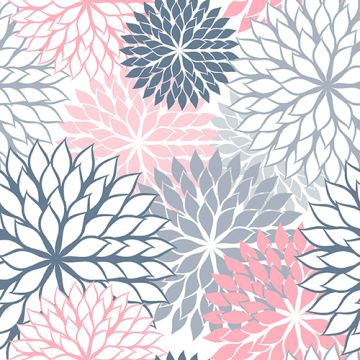 Serviettes, 3 plis pliage 1/4 40 cm x 40 cm gris "Floralies"