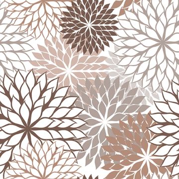 Serviettes, 3 plis pliage 1/4 40 cm x 40 cm taupe "Floralies"