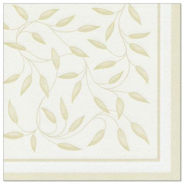 Serviettes "ROYAL Collection" pliage 1/4 40 cm x 40 cm champagne "New Mediterran"