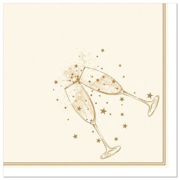 Serviettes "ROYAL Collection" pliage 1/4 40 cm x 40 cm or "Festivity"