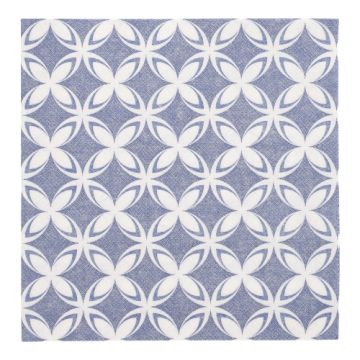 Serviettes "ROYAL Collection" pliage 1/4  40 cm x 40 cm "Delft"