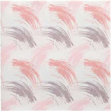 Serviettes "ROYAL Collection" pliage 1/4 40 cm x 40 cm bordeaux "Brushstroke"