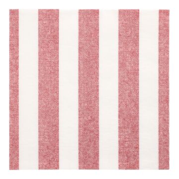 Serviettes "ROYAL Collection" pliage 1/4 40 cm x 40 cm bordeaux "Lines"