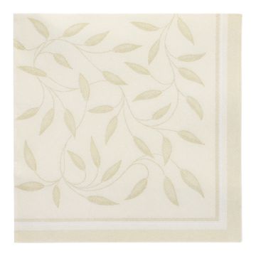 Serviettes "ROYAL Collection" pliage 1/4 40 cm x 40 cm champagne "New Mediterran"
