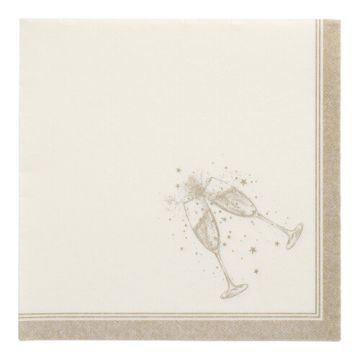 Serviettes "ROYAL Collection" pliage 1/4 40 cm x 40 cm or "Festivities"