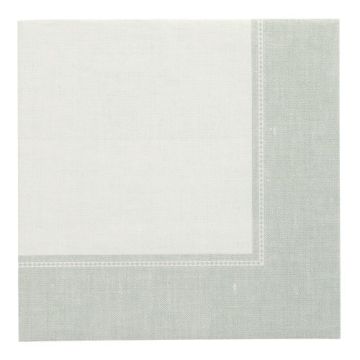 Serviettes "ROYAL Collection" pliage 1/4 40 cm x 40 cm vert jade "Linum"