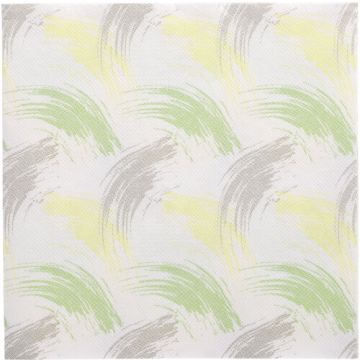 Serviettes "ROYAL Collection" pliage 1/4 40 cm x 40 cm vert anis "Brushstroke"