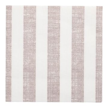 Serviettes "ROYAL Collection" pliage 1/4 40 cm x 40 cm Moka "Lines"