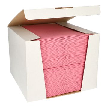 Serviettes "ROYAL Collection" pliage ¼ 40 cm x 40 cm rose