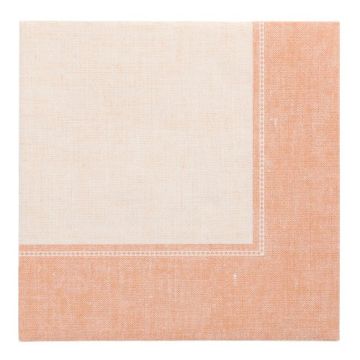 Serviettes "ROYAL Collection" pliage 1/4 40 cm x 40 cm terracotta "Linum"