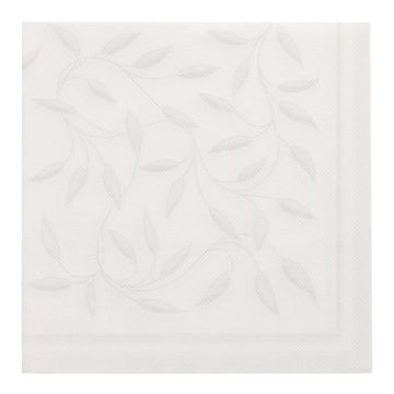 Serviettes "ROYAL Collection" pliage 1/4 40 cm x 40 cm blanc "New Mediterran"