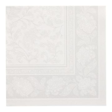 Serviettes "ROYAL Collection" pliage 1/4 40 cm x 40 cm blanc "Ornaments"