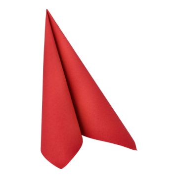 Serviettes "ROYAL Collection" pliage 1/4 40 cm x 40 cm bordeaux