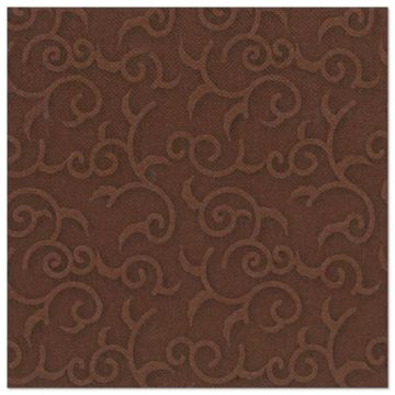 Serviettes "ROYAL Collection" pliage 1/4 40 cm x 40 cm marron "Casali"