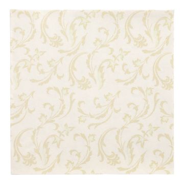 Serviettes "ROYAL Collection" pliage 1/4 40 cm x 40 cm champagne "Damascato"