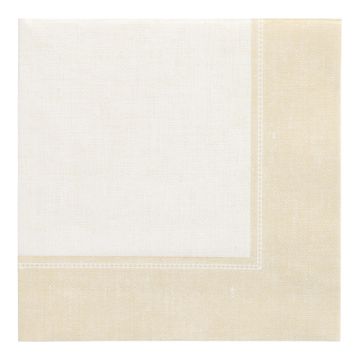 Serviettes "ROYAL Collection" pliage 1/4  40 cm x 40 cm champagne "Linum"