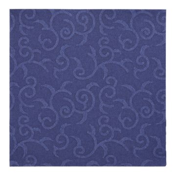 Serviettes "ROYAL Collection" pliage 1/4 40 cm x 40 cm bleu foncé "Casali"