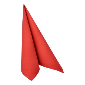 Serviettes "ROYAL Collection" pliage 1/4 40 cm x 40 cm rouge