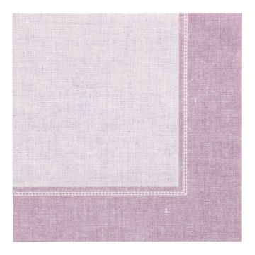 Serviettes "ROYAL Collection" pliage 1/4  40 cm x 40 cm lilas "Linum"