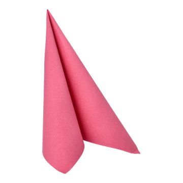 Serviettes "ROYAL Collection" pliage 1/4 40 cm x 40 cm fuchsia