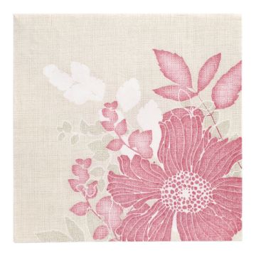 Serviettes "ROYAL Collection" pliage 1/4 40 cm x 40 cm fuchsia "Annabel"