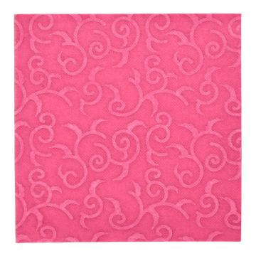 Serviettes "ROYAL Collection" pliage 1/4 40 cm x 40 cm fuchsia "Casali"