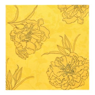 Serviettes "ROYAL Collection" pliage 1/4, 40 cm x 40 cm, jaune "Thalia"