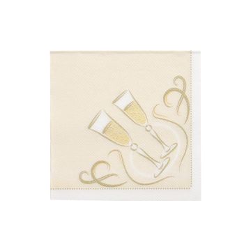 Serviettes "ROYAL Collection" pliage ¼ 25 cm x 25 cm or "Festive Moments"