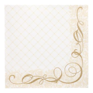 Serviettes "ROYAL Collection" pliage 1/4  40 cm x 40 cm or "Megan"