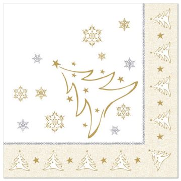 Serviettes "ROYAL Collection" pliage 1/4 40 cm x 40 cm or "X-Mas Elegance"