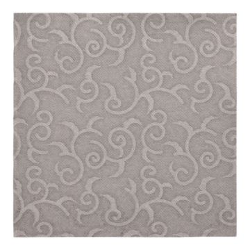 Serviettes "ROYAL Collection" pliage 1/4 40 cm x 40 cm gris "Casali"