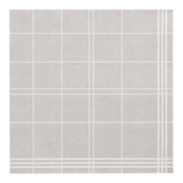 Serviettes "ROYAL Collection" pliage 1/4  40 cm x 40 cm gris "Kitchen Craft"
