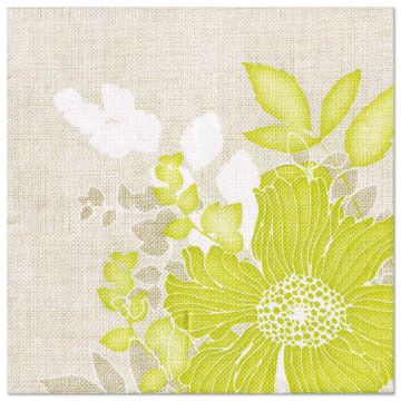 Serviettes "ROYAL Collection" pliage 1/4 40 cm x 40 cm vert "Annabel"