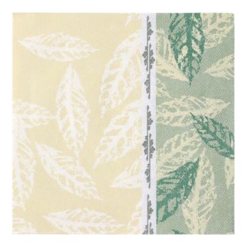 Serviettes "ROYAL Collection" pliage 1/4, 40 cm x 40 cm, vert, "Autumn"