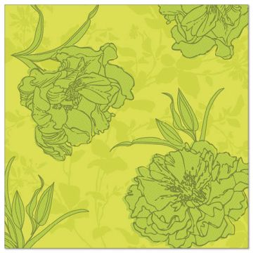 Serviettes "ROYAL Collection" pliage 1/4, 40 cm x 40 cm, vert, "Thalia"