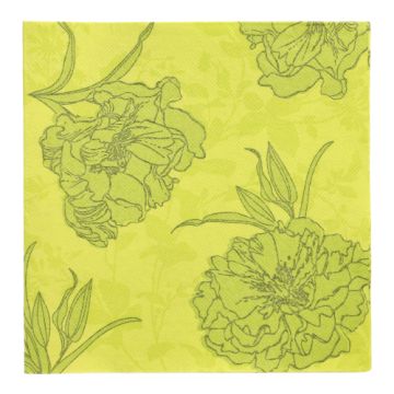 Serviettes "ROYAL Collection" pliage 1/4, 40 cm x 40 cm, vert, "Thalia"