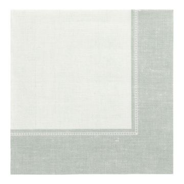Serviettes "ROYAL Collection" pliage 1/4  40 cm x 40 cm vert jade "Linum"